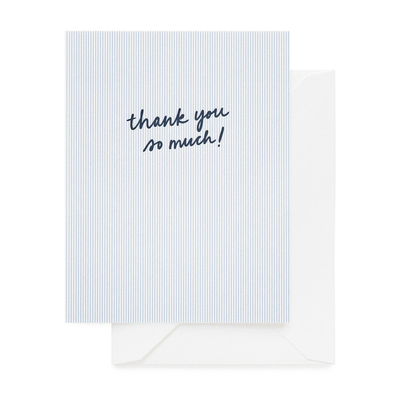 Blue Striped Thank You