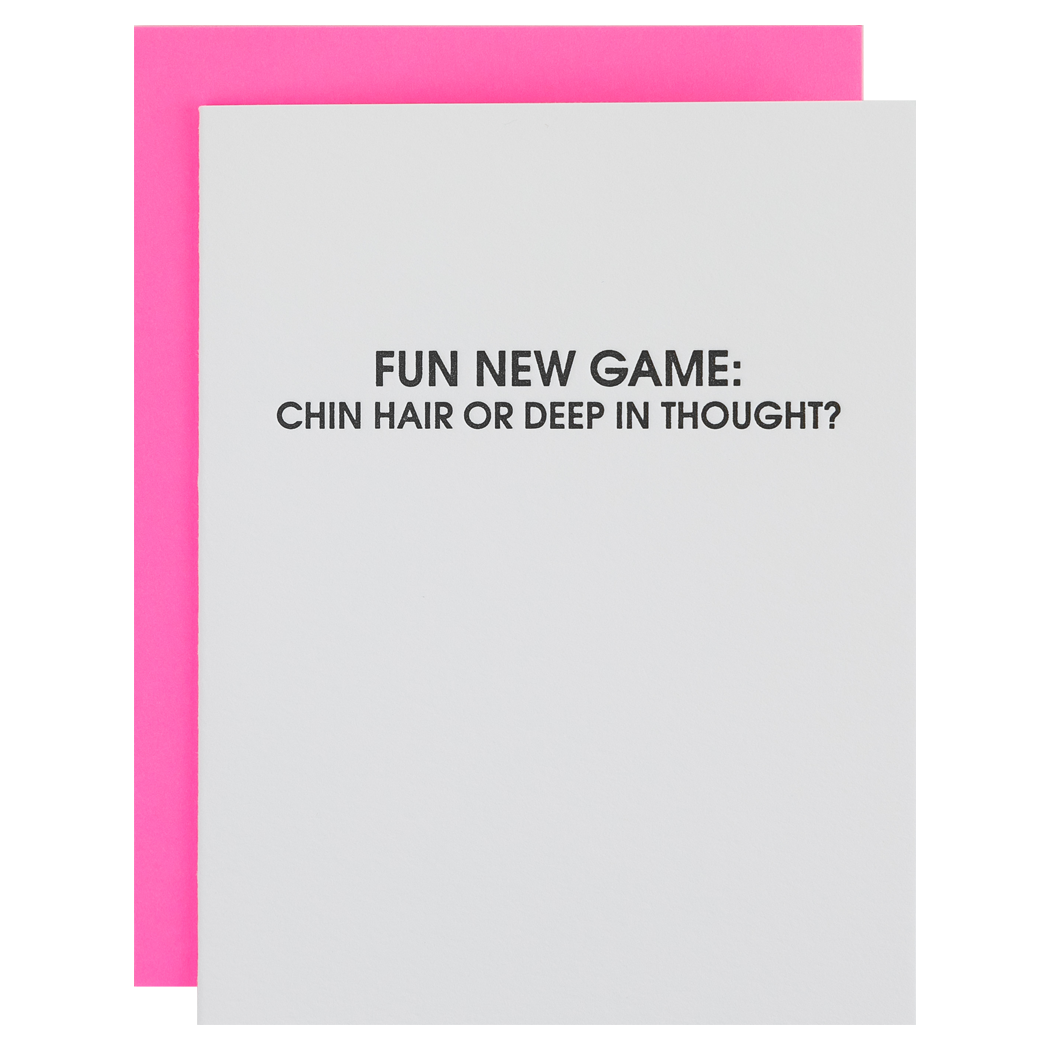 Chin Hair or Deep In Thought