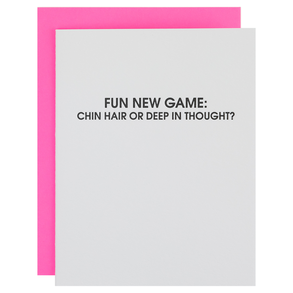 Chin Hair or Deep In Thought