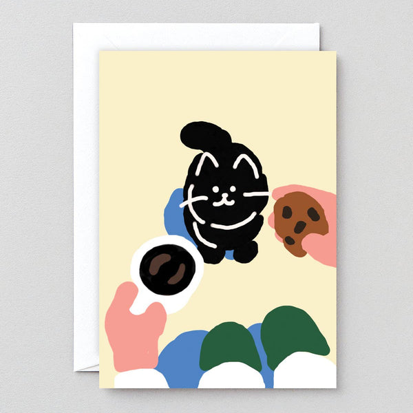 Cat, Coffee, Cookie