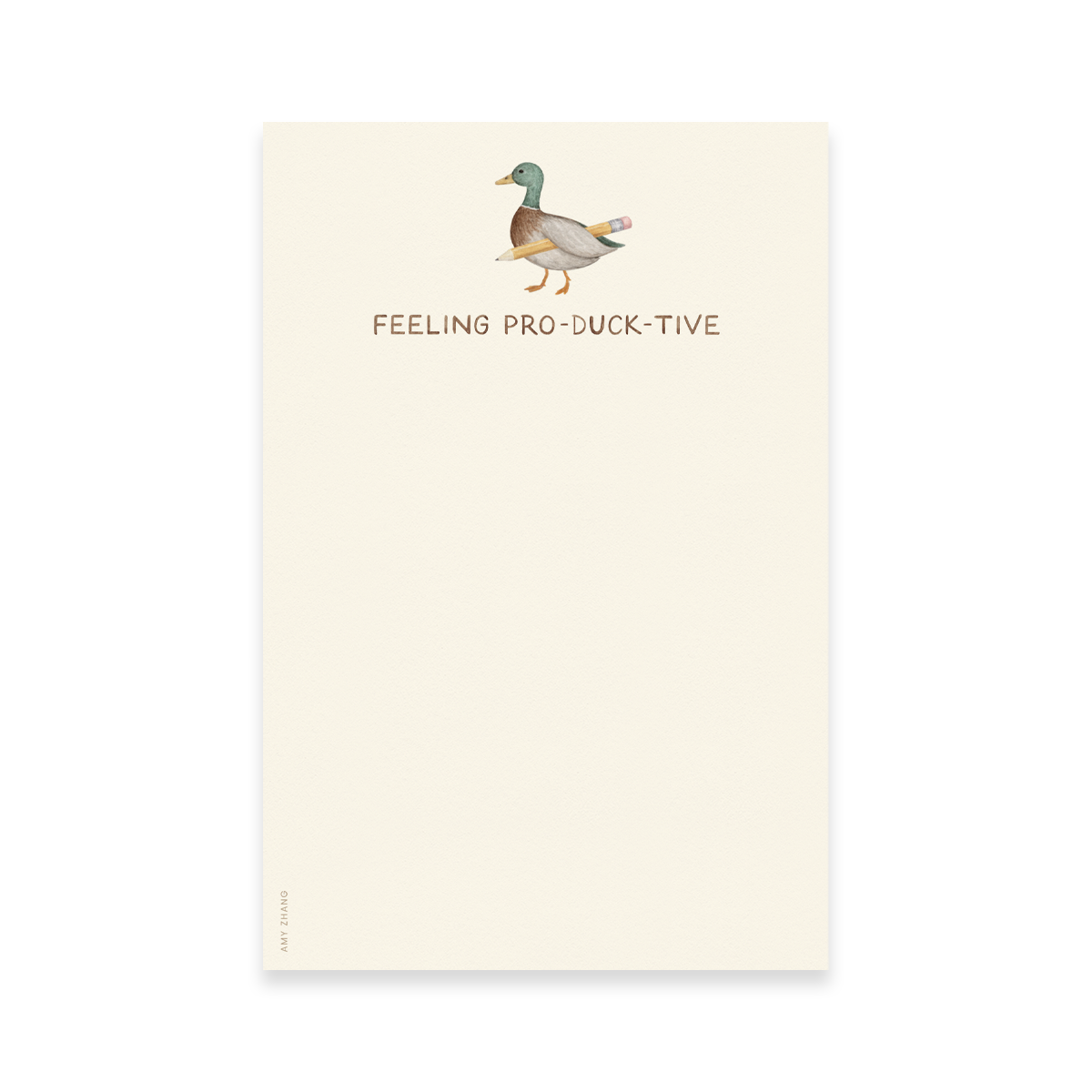 Feeling Productive Duck Notepad