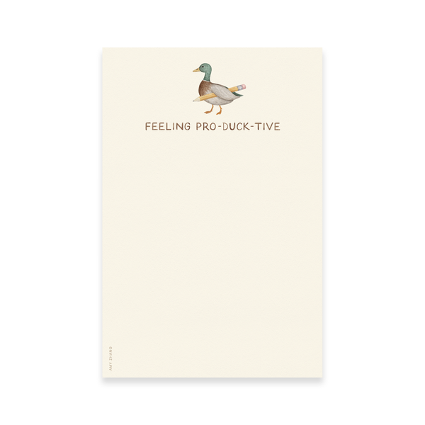 Feeling Productive Duck Notepad