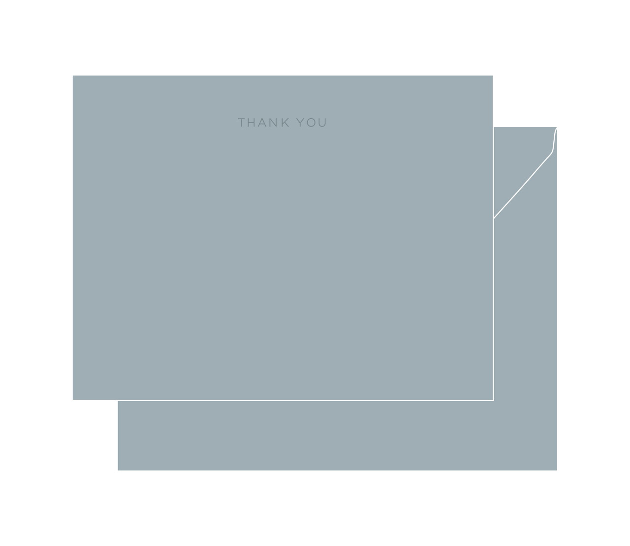 Blue Thank You Note Set