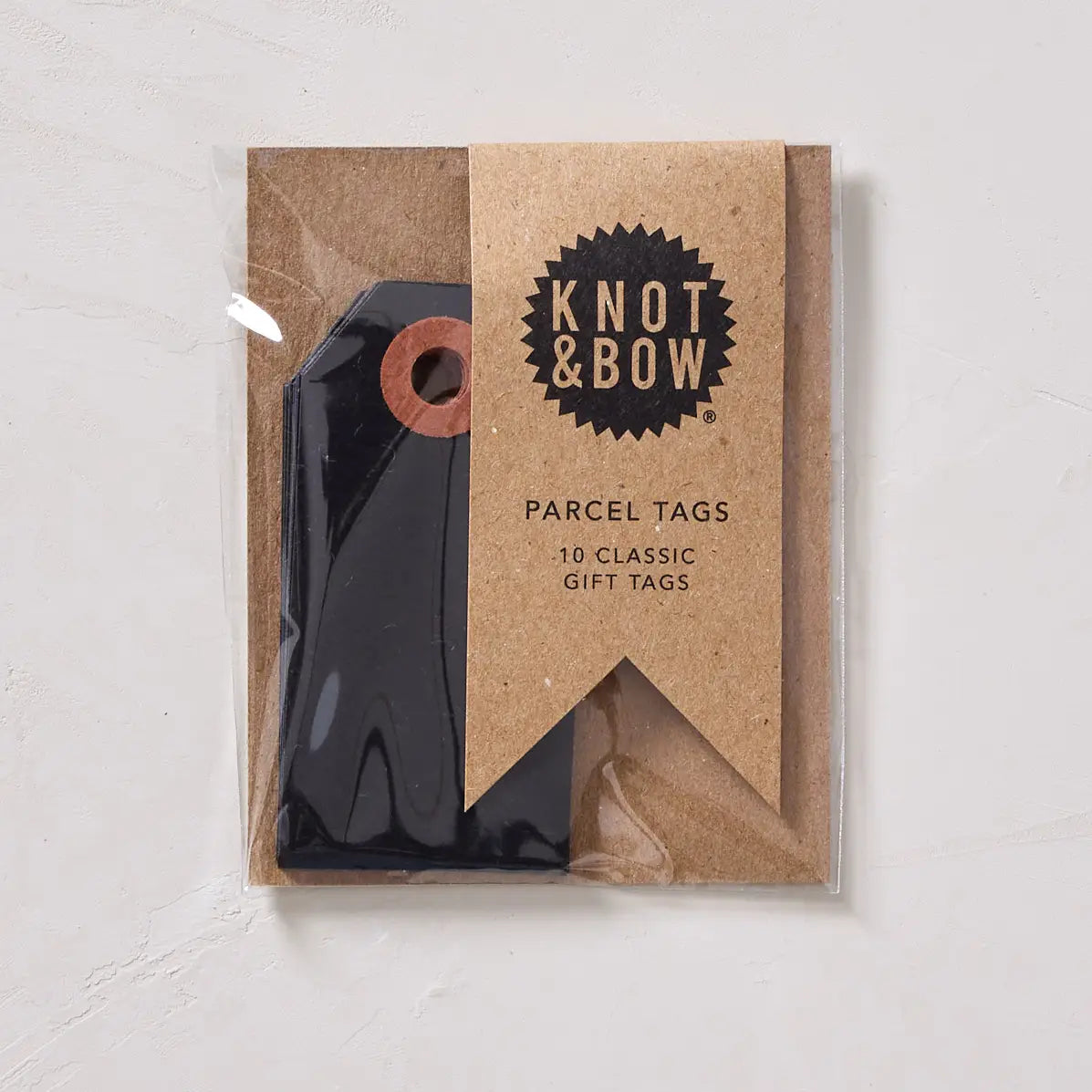 Black Parcel Tags