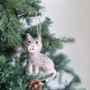 Felt Stitched Cat Ornament