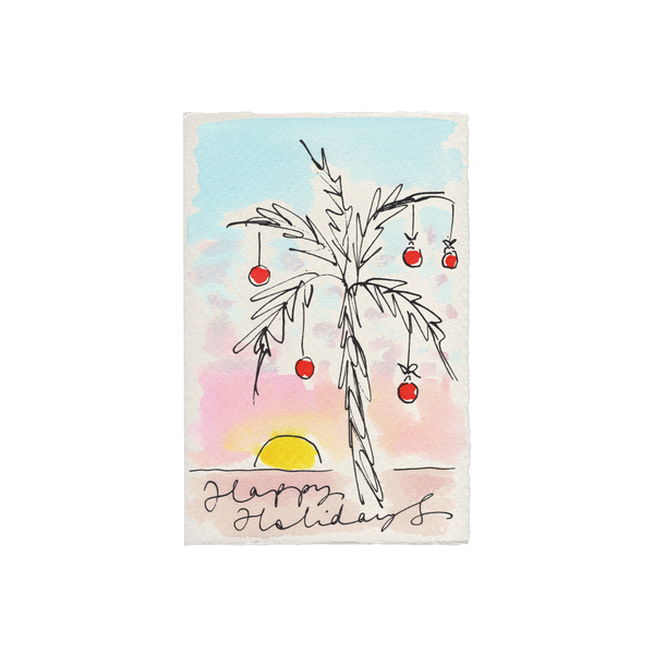 Happy Holidays Palm Tree