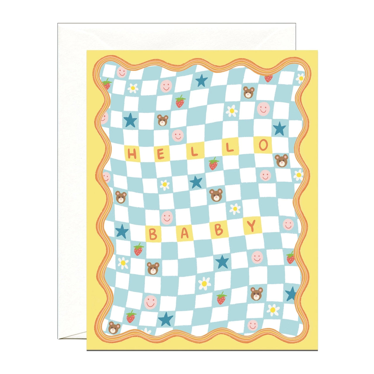 Checkered Baby Blanket Card