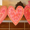 Hearts Concertina Garland