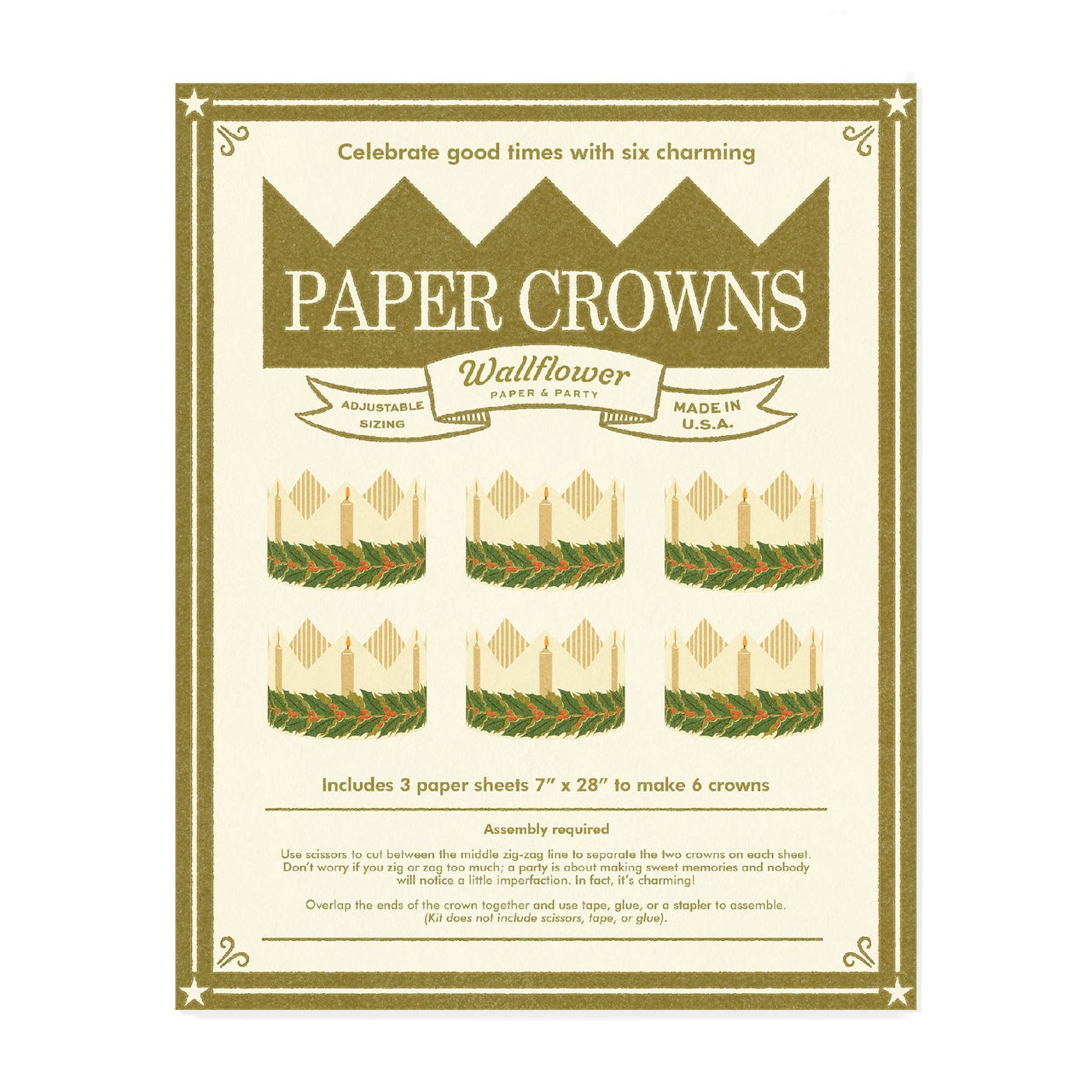 Saint Lucia Paper Crowns