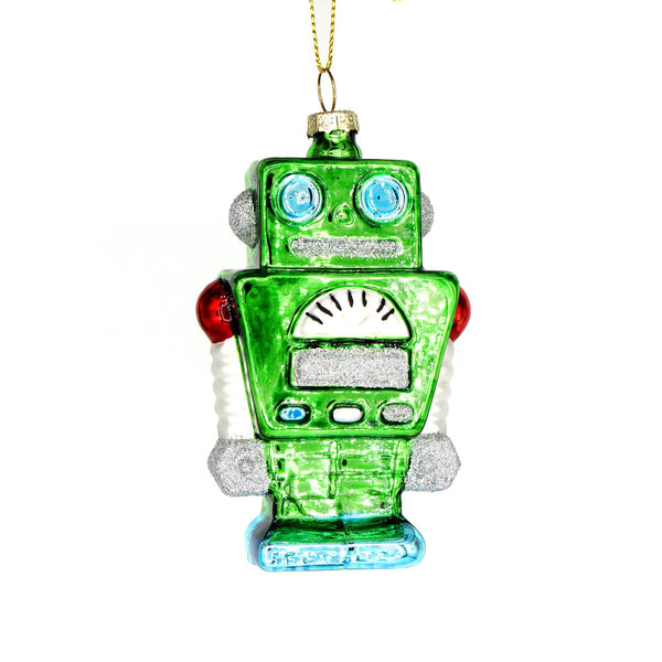 Vintage Green Robot Ornament