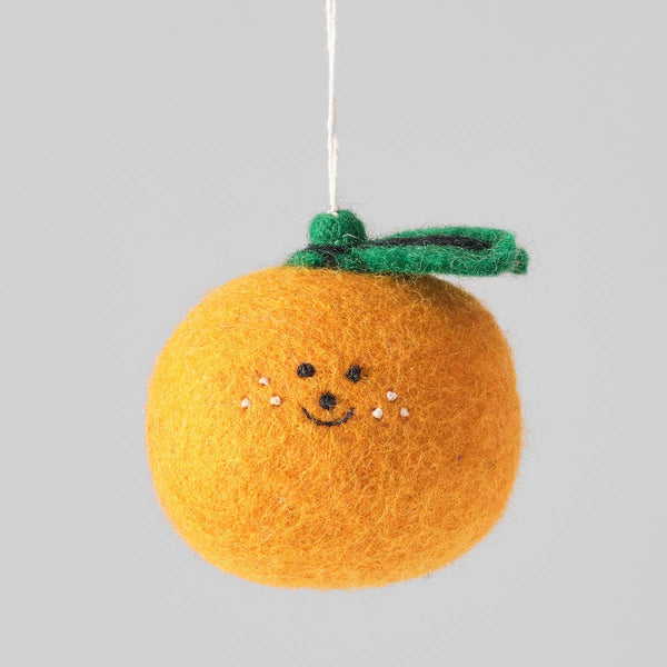 Clementine Felt Ornament
