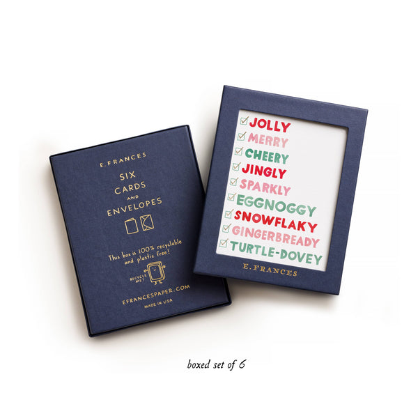 Holiday Checklist (Boxed Set of 6)