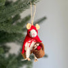 Little Red Mouse-ette Felt Ornament