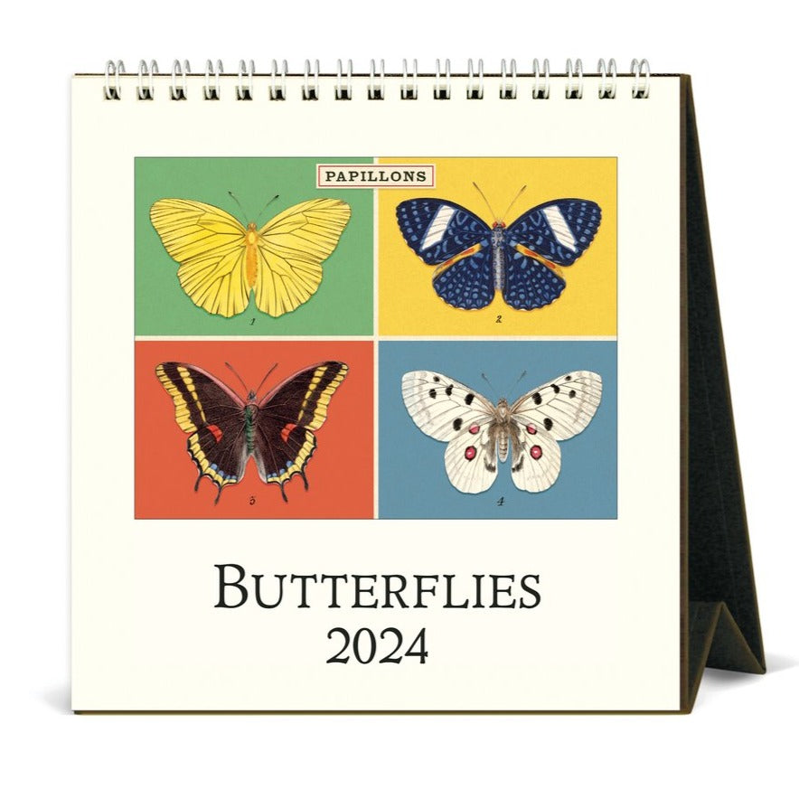 2024 Butterflies Desk Calendar