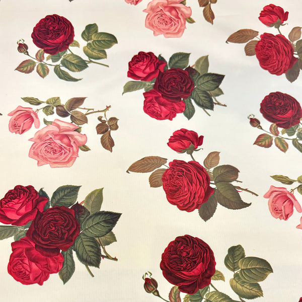 Roses Wrapping Paper Sheet