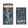 Aquarius Zodiac Matchbox