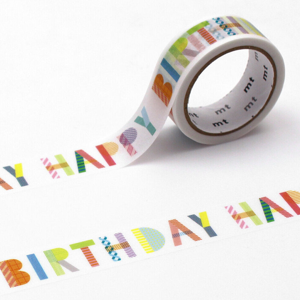 Happy Birthday 15mm Washi Tape