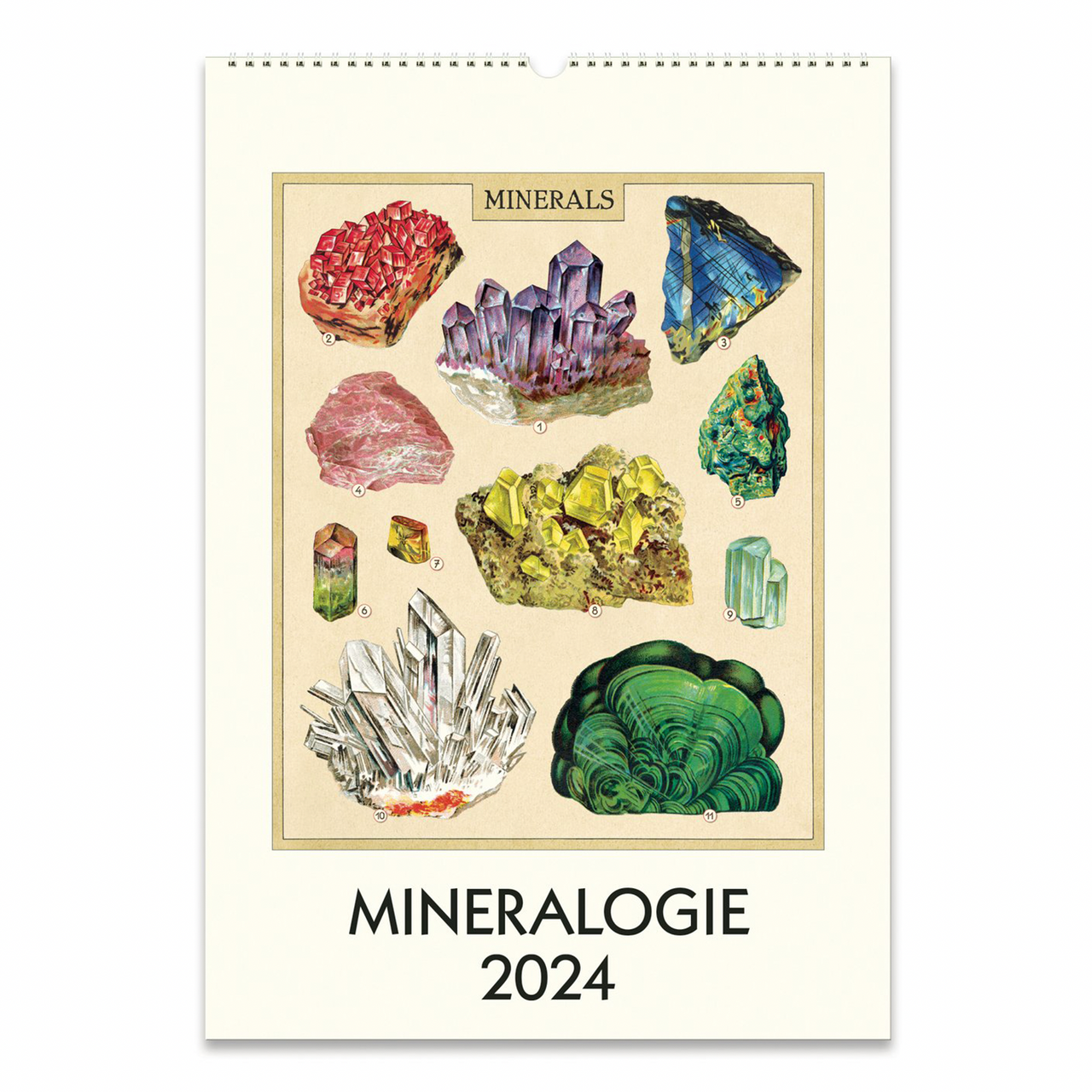 2024 Mineralogie Wall Calendar