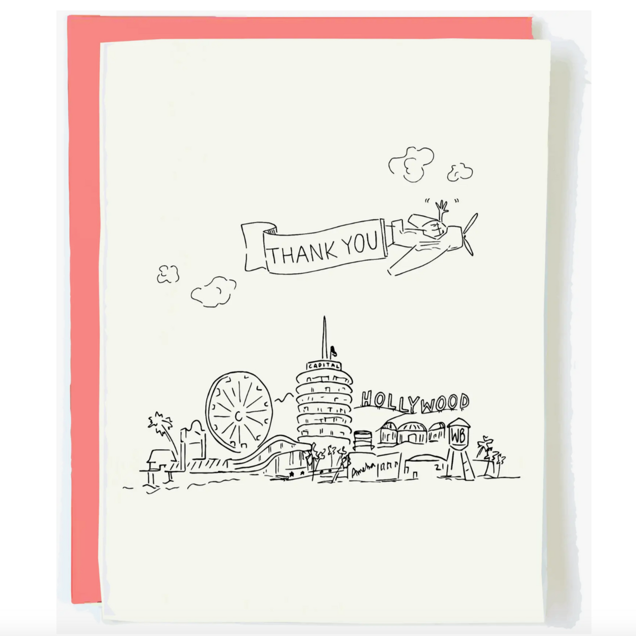 Los Angeles Skyline Thank You Card