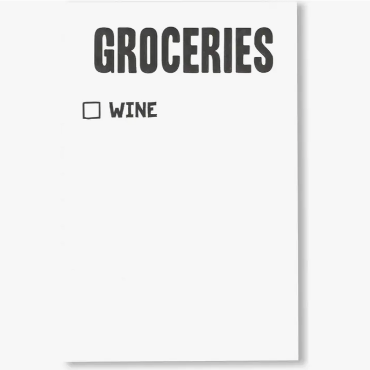 Wine Grocery Scratch Pad