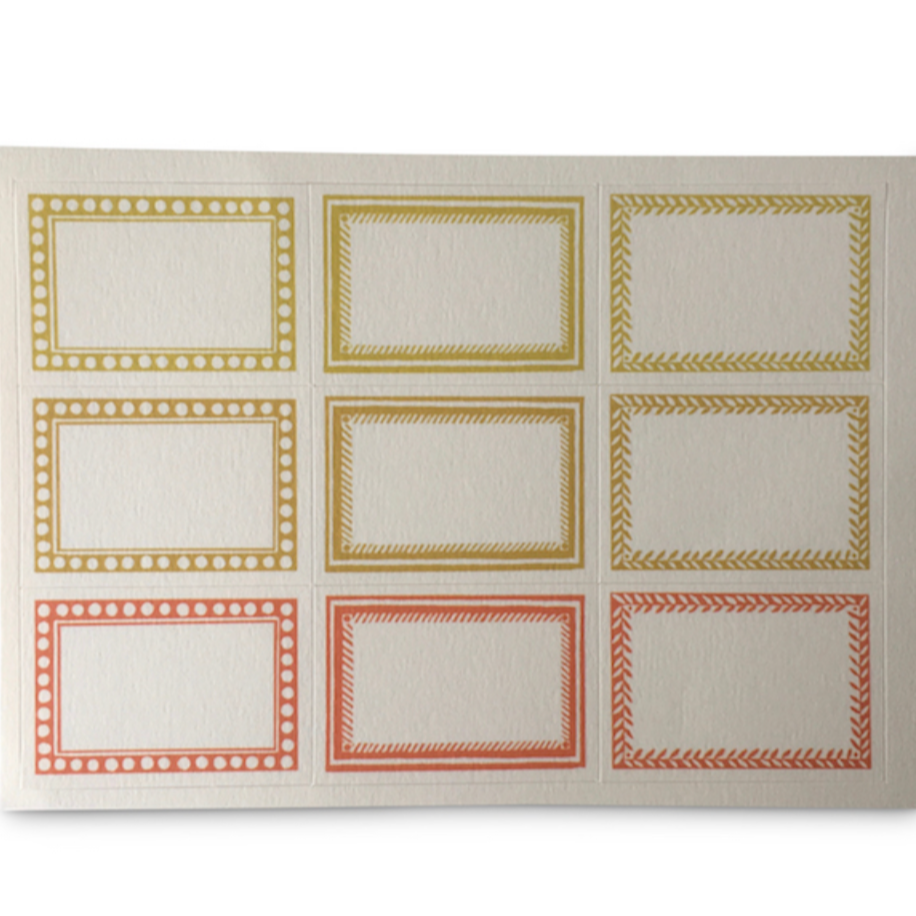 Small Self-Adhesive Labels - Pack of 18
