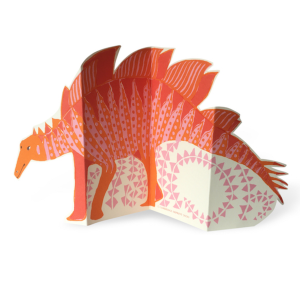 Stegosaurus Pink and Orange