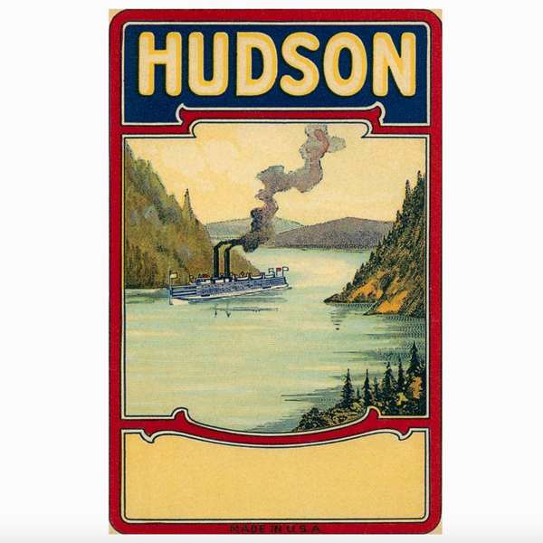 NY-951 Hudson River Decal - Vintage Image, Postcard