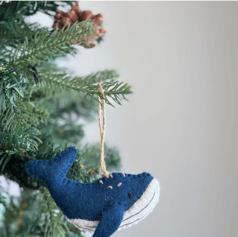 Humpback Whale Felt Ornament