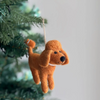 Poodle Felt Ornament