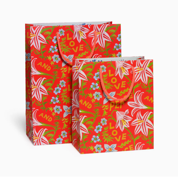 Peace and Love Amaryllis Gift Bag
