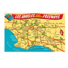 Postcard LA-391 Freeway Map