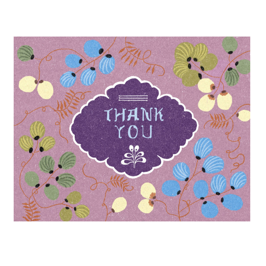 Thank You Floral Pattern