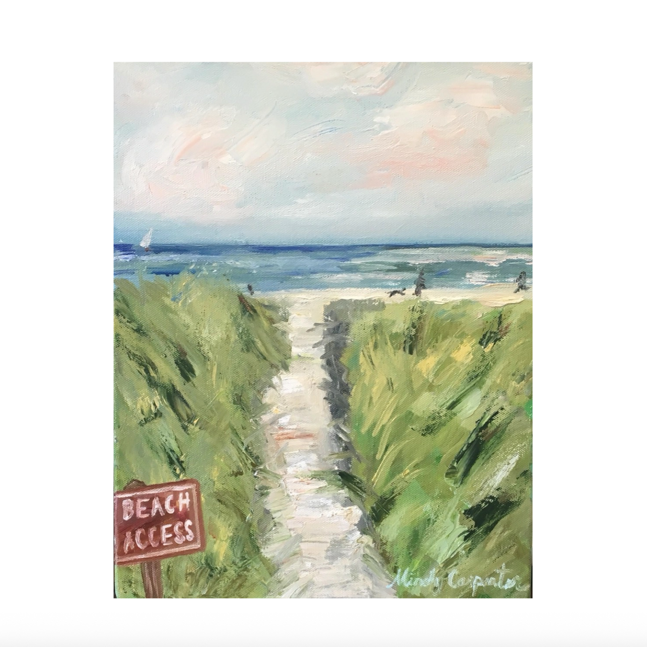 Beach Access Postcard