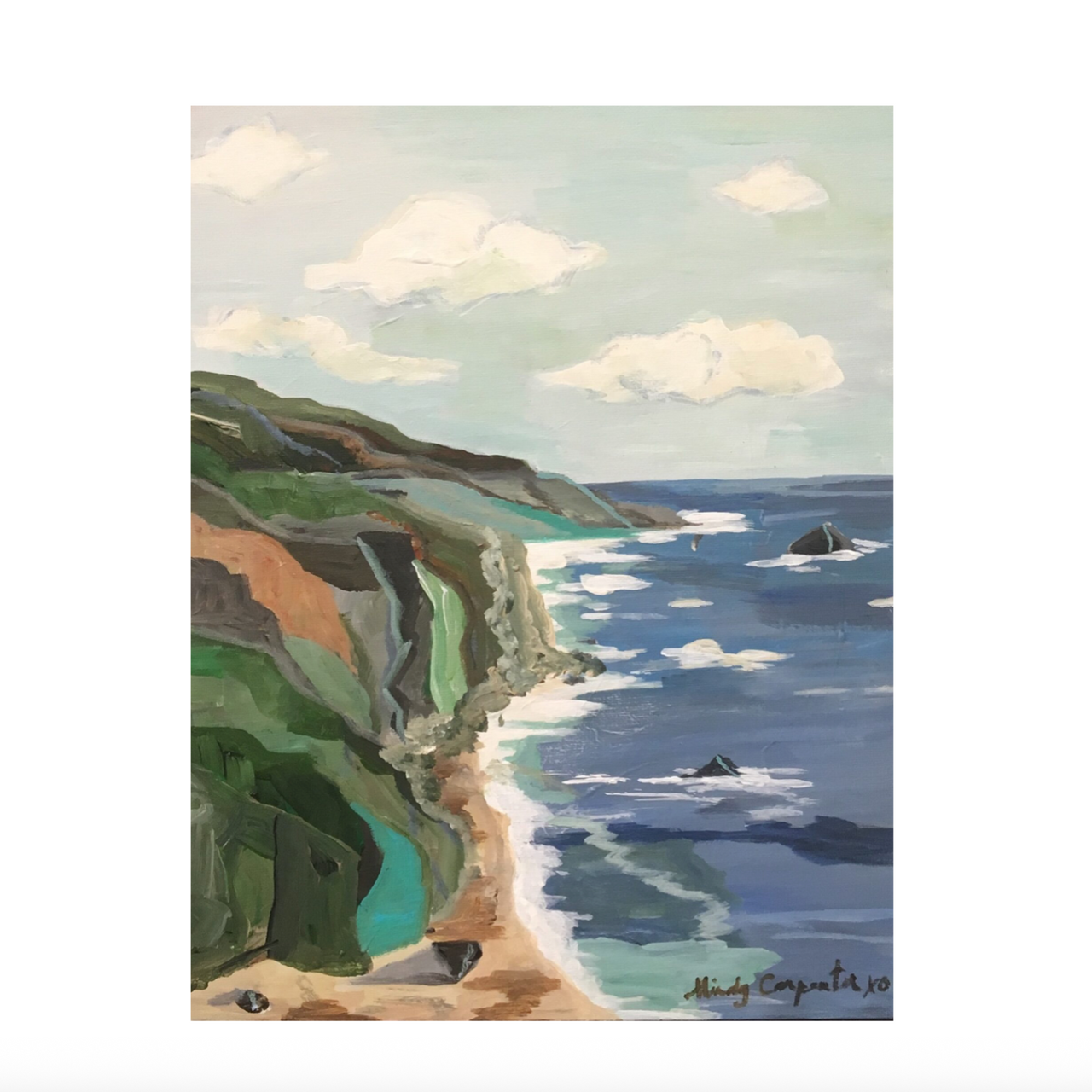 California Coast Postcard