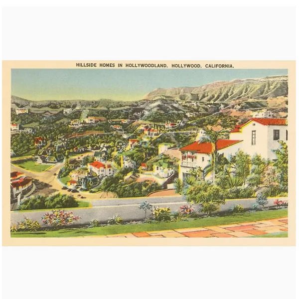 Postcard LA-114 Hollywood Hills