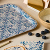 Blue Flora Medium Tray