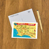 Postcard LA-391 Freeway Map