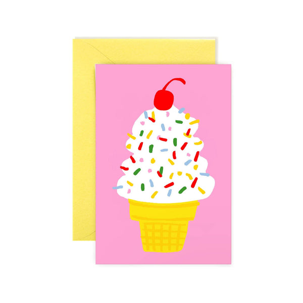 Ice Cream Cone Mini Note