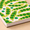 Pea Pod Letterpress Spiral Pocket Size Notebook