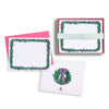 Colorful Wreath Flat Notecard Set