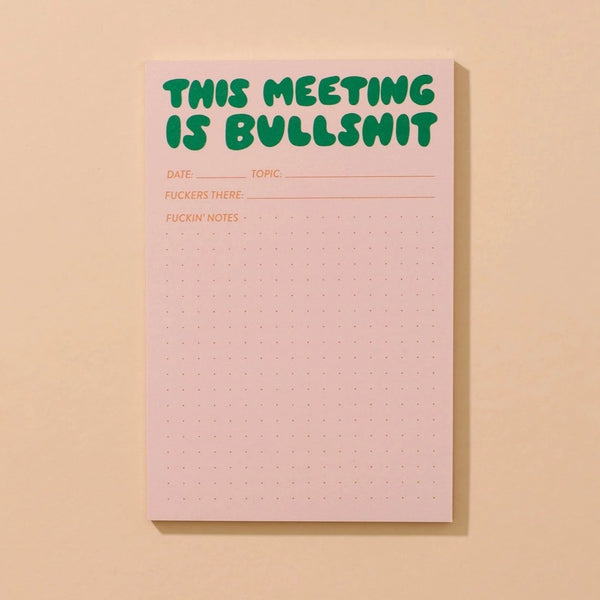 This Meeting Is Bullshit Notepad