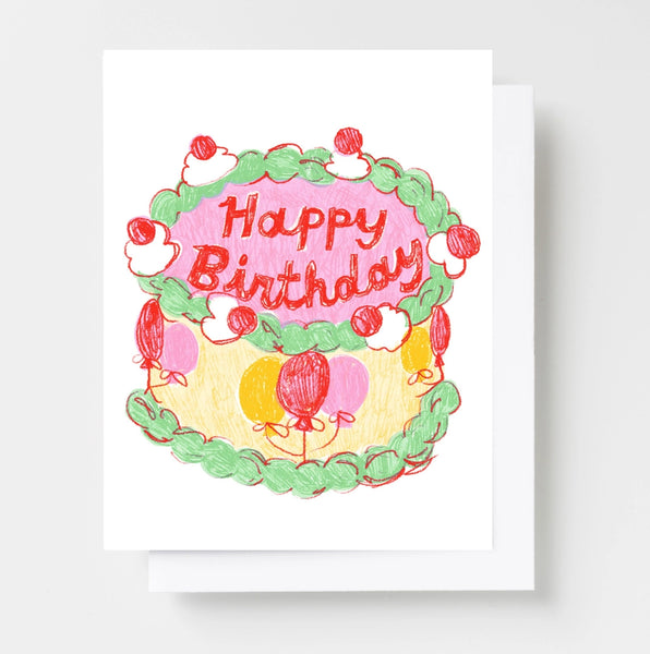 Hbd Balloon Cake