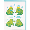 Frog Quartet Birthday Card