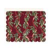 Ribbon Laurel Christmas Scallop