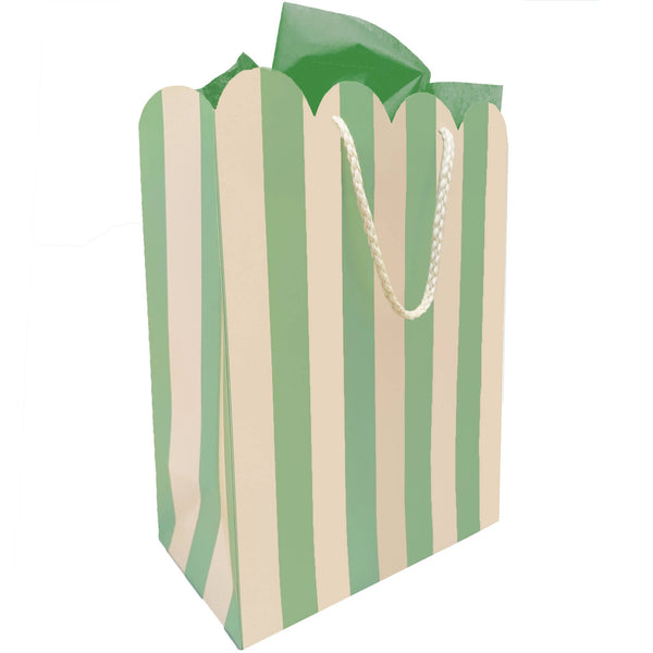 Mint Scallop Gift Bag