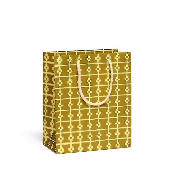 Geometric Gold Gift Bag