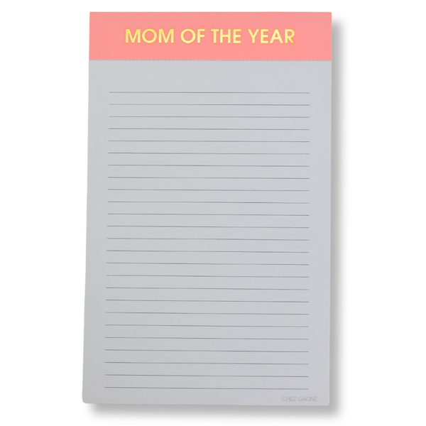 Mom of The Year Lined Notepad