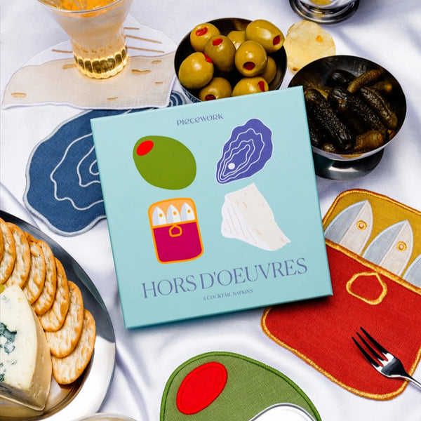 Hors D'oeuvres Cocktail Napkins - Set of 4