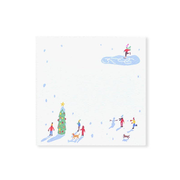 48 pack / Snowy Day Square Notes