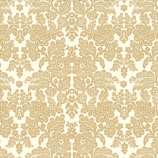 Brocade Flowers Wrapping Paper Sheet